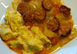 Lečo se smaženými vejci