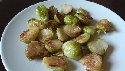 Pečená růžičková kapusta