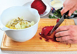 Ruský salát z červené řepy