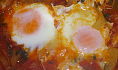 Shakshuka (arabske leco) (Nemala som zmes korenia, tak som improvizovala. Ale veľmi chutné jedlo.)