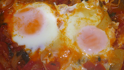 Shakshuka (arabske leco), Nemala som zmes korenia, tak som improvizovala. Ale veľmi chutné jedlo.