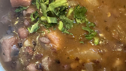 Frankfurtská polévka s fazolemi, Frankfurtská z tmavých fazolí ♥️