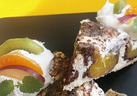 Koláč s pomerančovým pudinkem