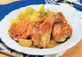 Kuřecí paličky pečené na česneku