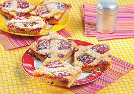 Linecký mřížkový koláč na plech