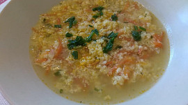 Blesková polévka s vaječnou jíškou