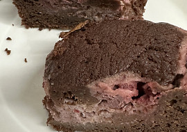 Malinové brownies s mascarpone (Malinove brownies ♥️)