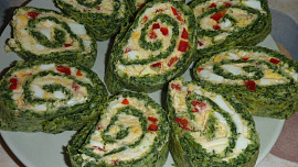 Špenátové roládky