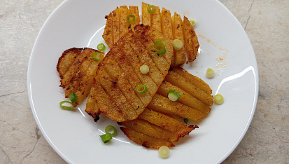 Pečená bramborová mřížka