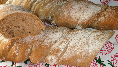 Rustikálny ždímaný chléb