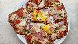 Toastová pizza v troubě