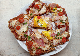 Toastová pizza v troubě