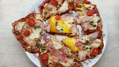 Toastová pizza v troubě