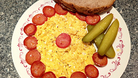 Smetanovo-sametová míchaná vejce