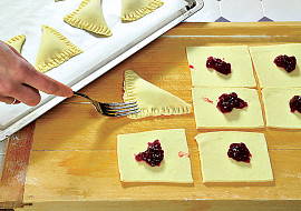 Tvarohové šátečky s brusinkami