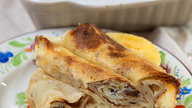 Zapečené palačinky s tvarohem podle ČSN