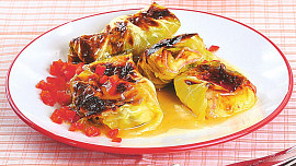 Zelné balíčky s mozzarellou