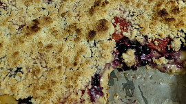 Jahodový koláč s pudinkem