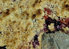 Jahodový koláč s pudinkem