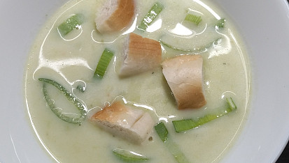 Pórková polévka krémová