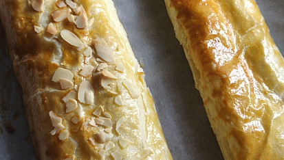 Rychlý tvarohový štrúdl z hotového těsta