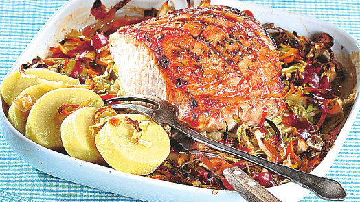 Bavorská pečeně na zelenině