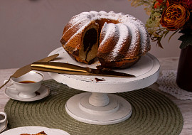 Dvoubarevná hrníčková bábovka