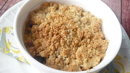 Jablečný crumble z horkovzdušné fritézy
