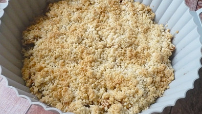 Jablečný crumble z horkovzdušné fritézy
