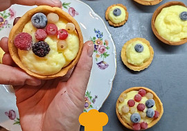 Tartaletky s pudinkovým krémem