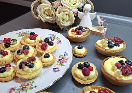 Tartaletky s pudinkovým krémem