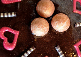 Valentýnský čokoládový dortík bez mouky