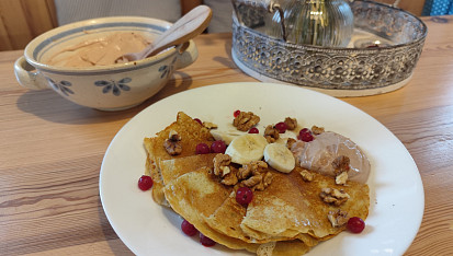 Banánové palačinky pro děti, baná