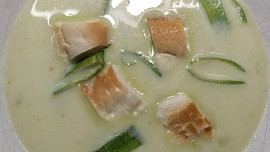 Krémová pórková polévka