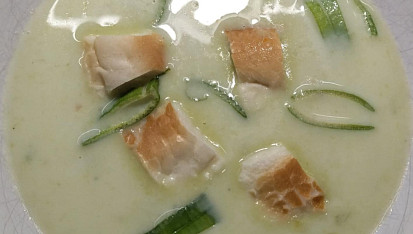 Krémová pórková polévka