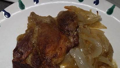 Krkovička na cibuli