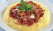 Kukuřičná polenta se žampiony