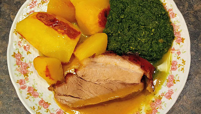 Pečený vepřový bůček