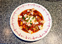 Polévka minestrone s mozzarellou