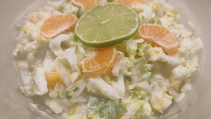 Salát ze zelí s mandarinkou, Sálátek s mandarinkou