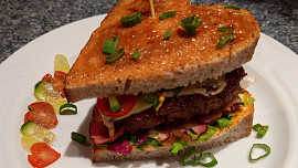 Valentýnský "burger"