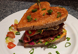 Valentýnský "burger"