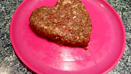 Valentýnský "burger"