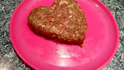 Valentýnský "burger"
