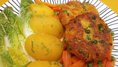 Zeleninovo-rybí karbanátky