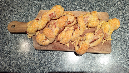 Anglický rohlík, Anglický rohlik ve tvaru copu