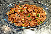 Nachystaný kebab k podávání