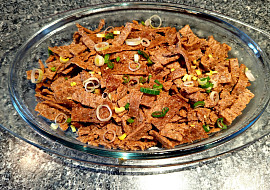 Kebab z mletého masa (Nachystaný kebab k podávání)