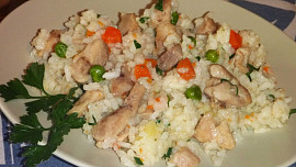 Lehké rizoto s kuřecím masem