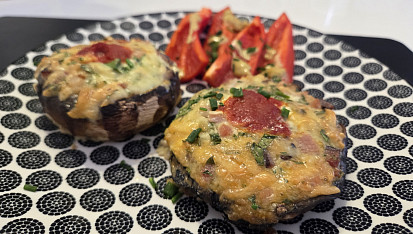 Plněné žampiony Portobello, Tak jsem to také vyzkoušel.